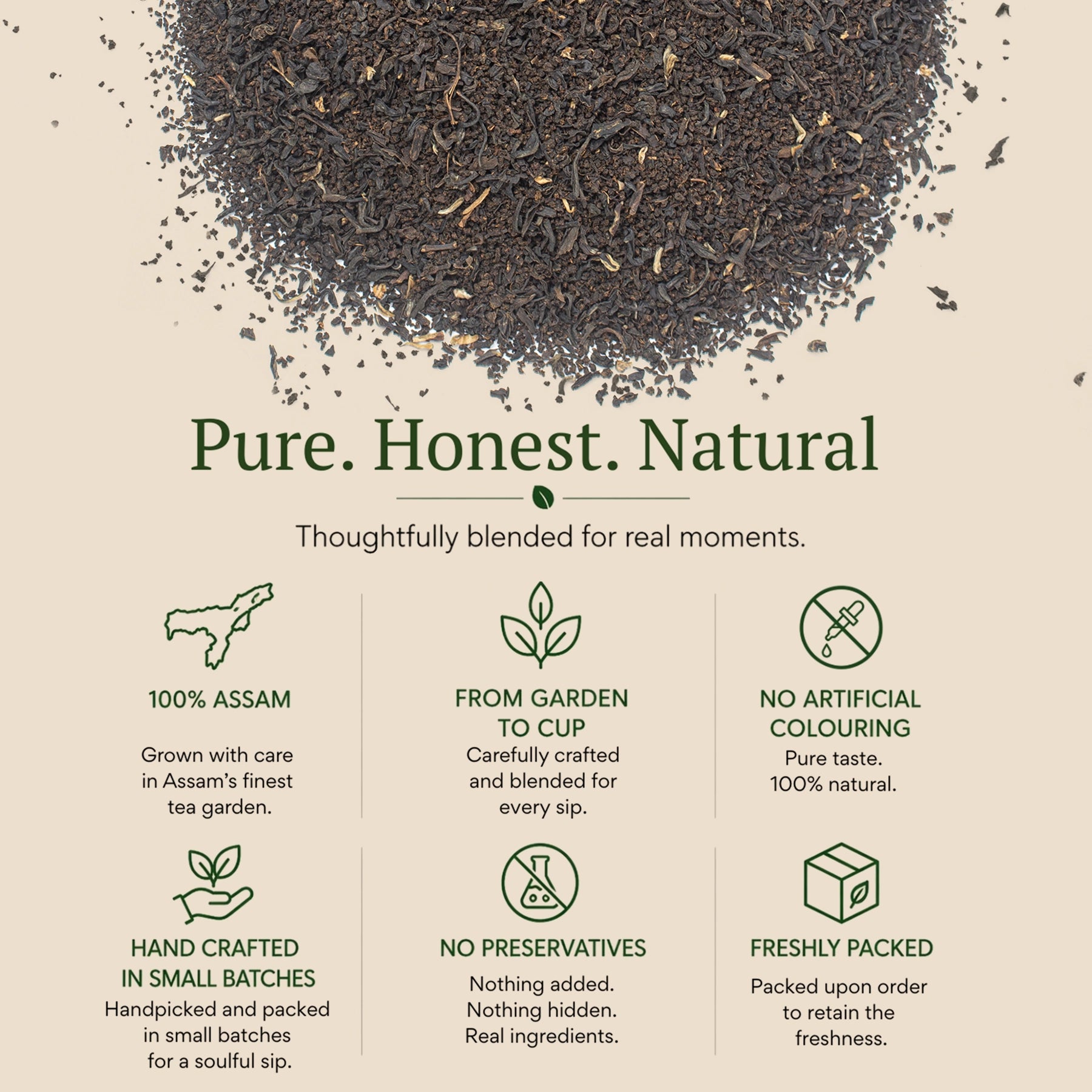 Vayu’s Assam Tea Trial Pack with FREE Glass (Loose Tea)