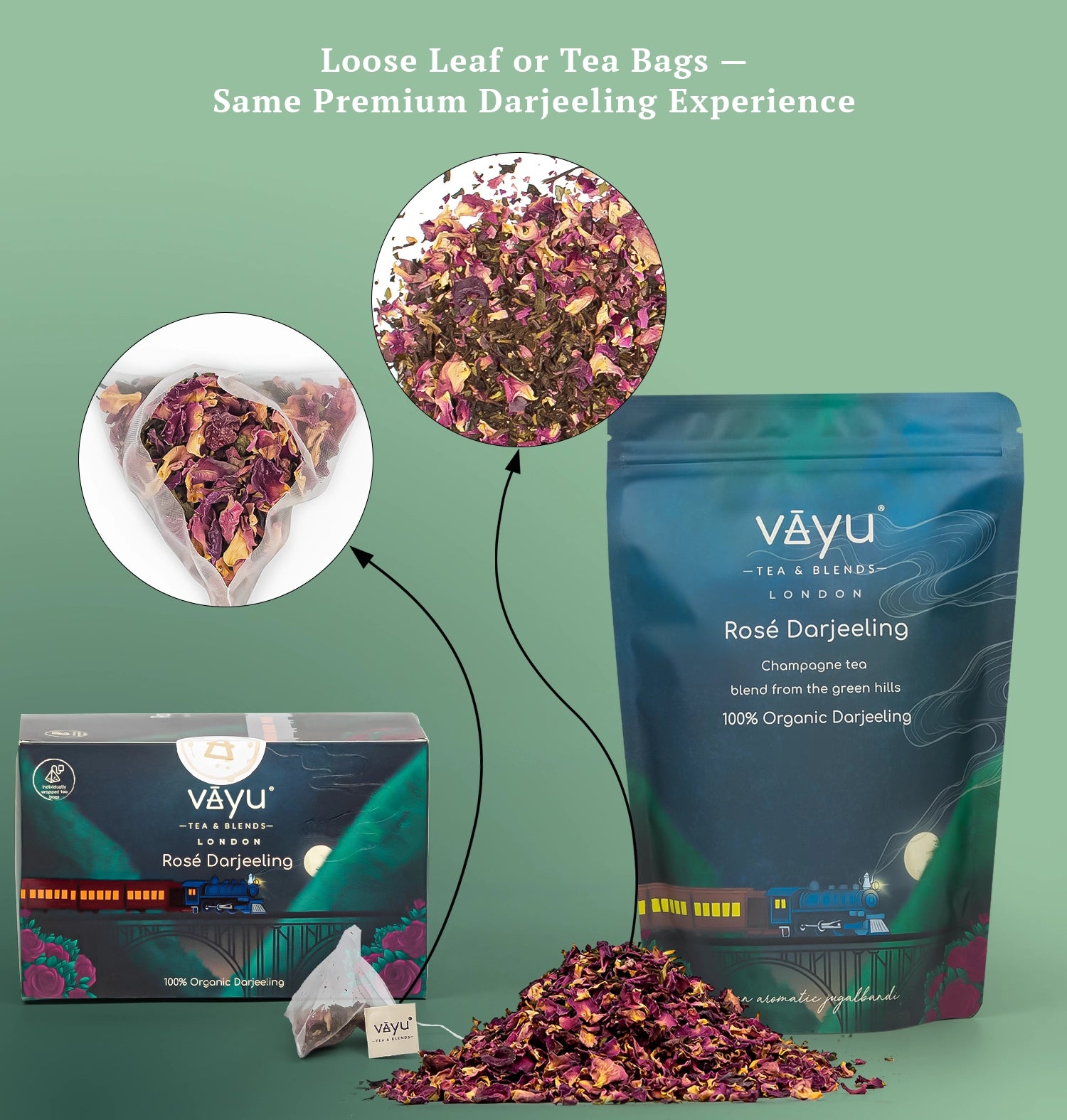 Rosé Darjeeling (Organic Green Tea with Rose)