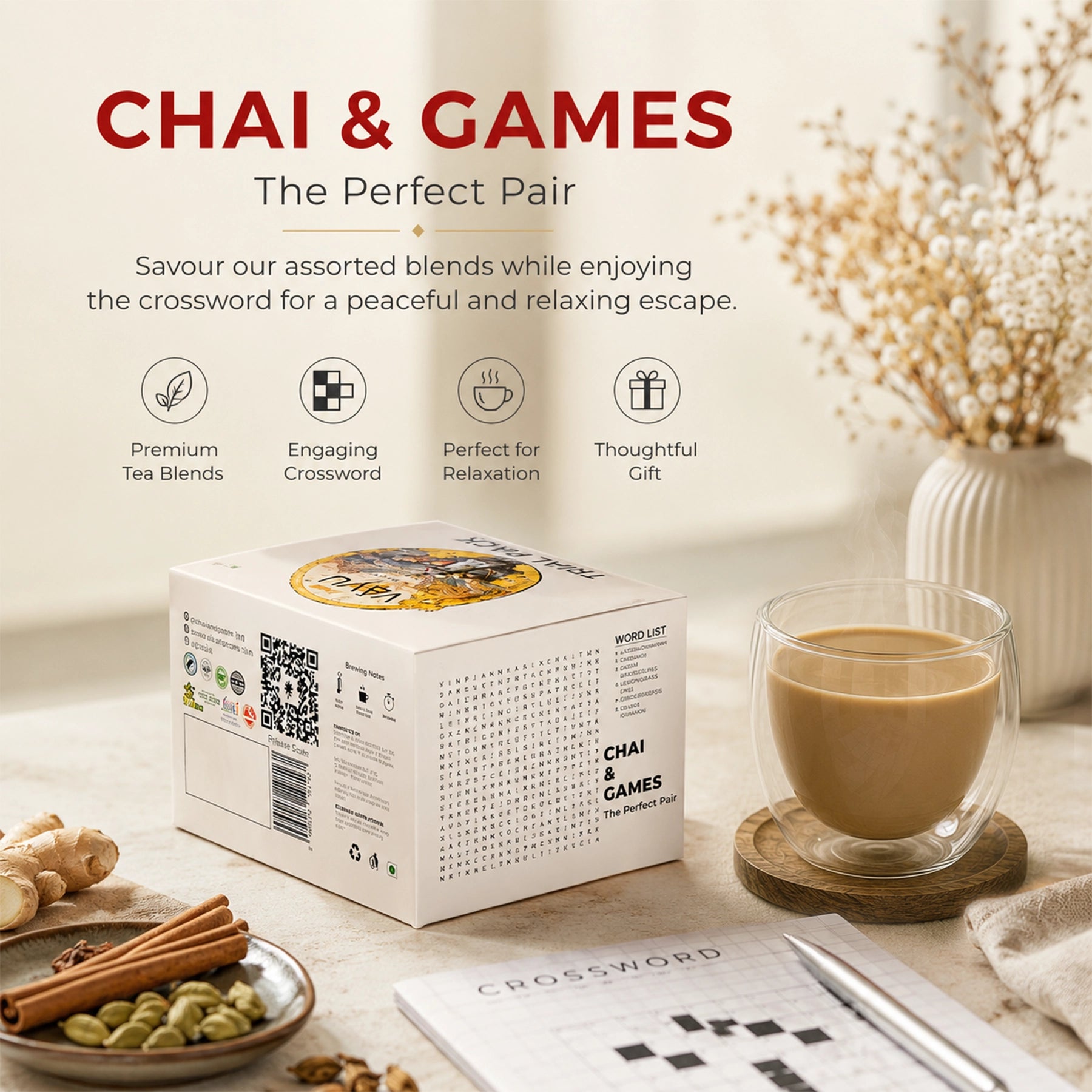 Vayu’s Trial Pack with FREE Glass and Infuser (Loose Tea)