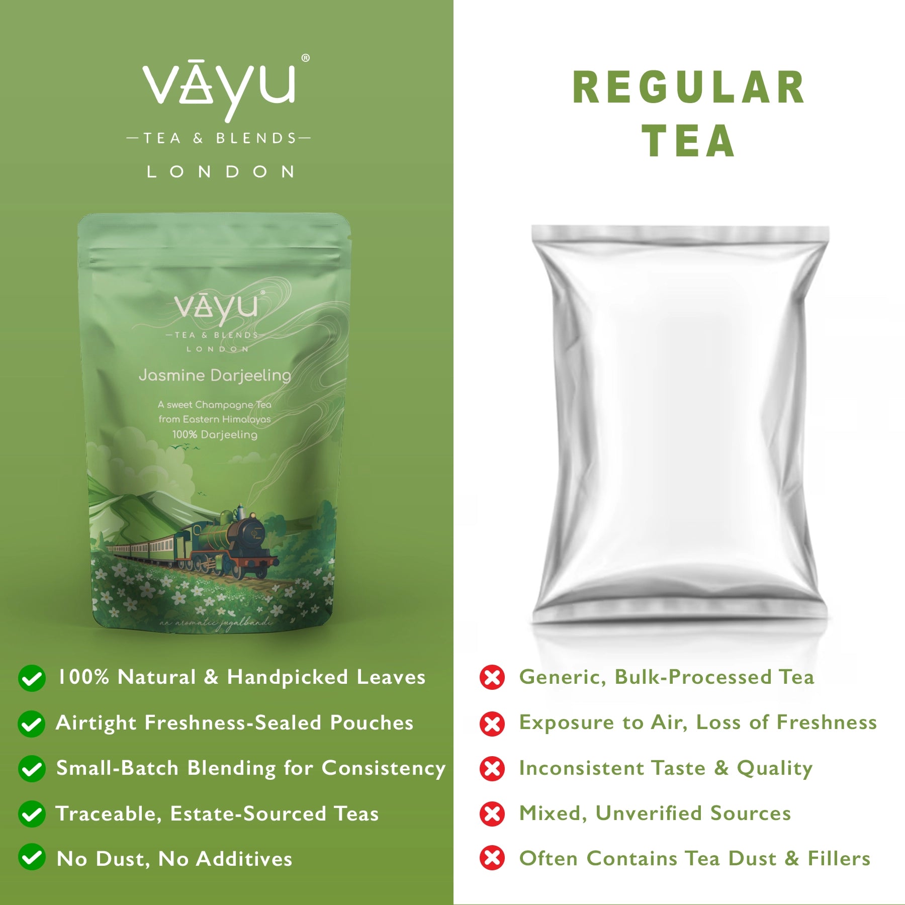 Jasmine Darjeeling (Organic Green Tea with Jasmine) Loose Tea