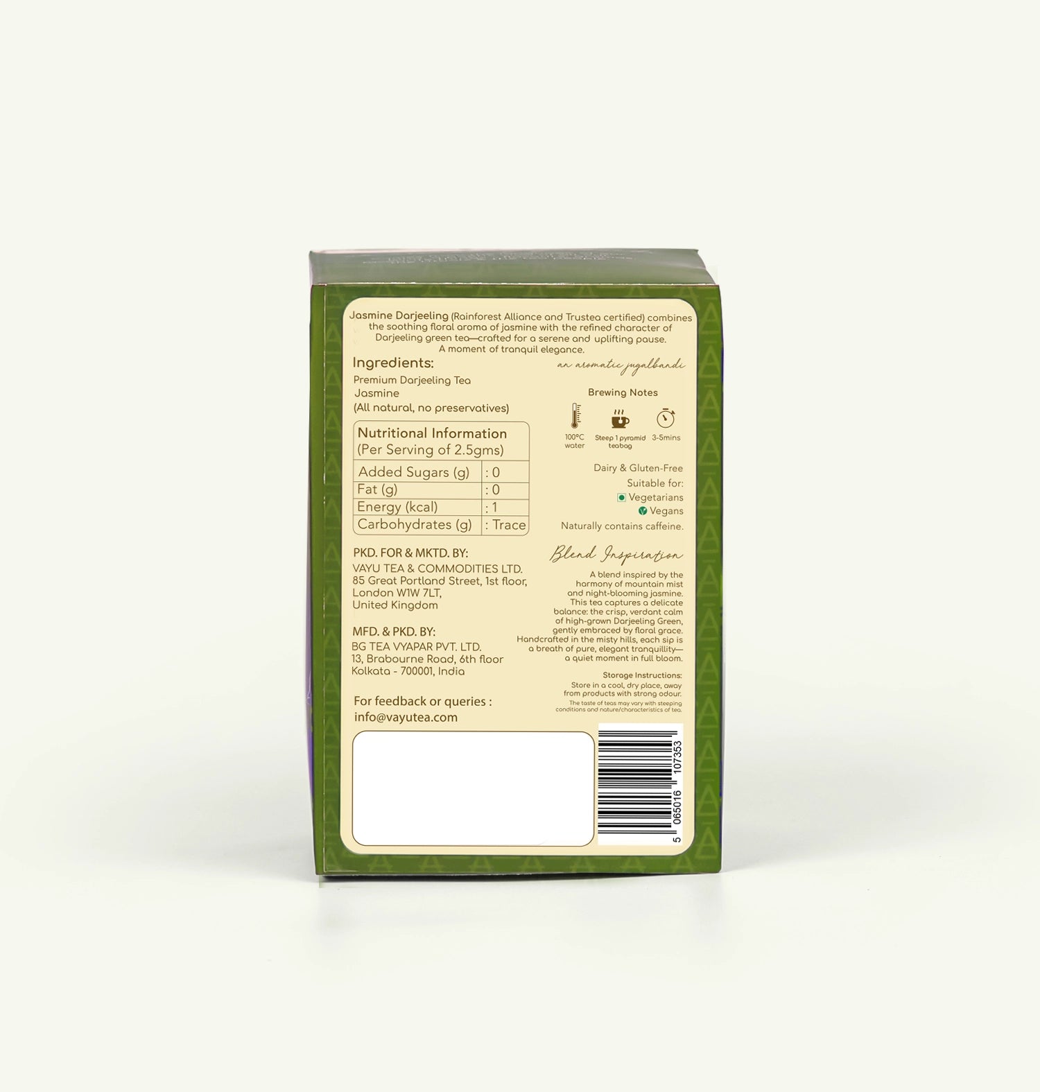 Jasmine Darjeeling (Organic Green Tea with Jasmine) Loose Tea