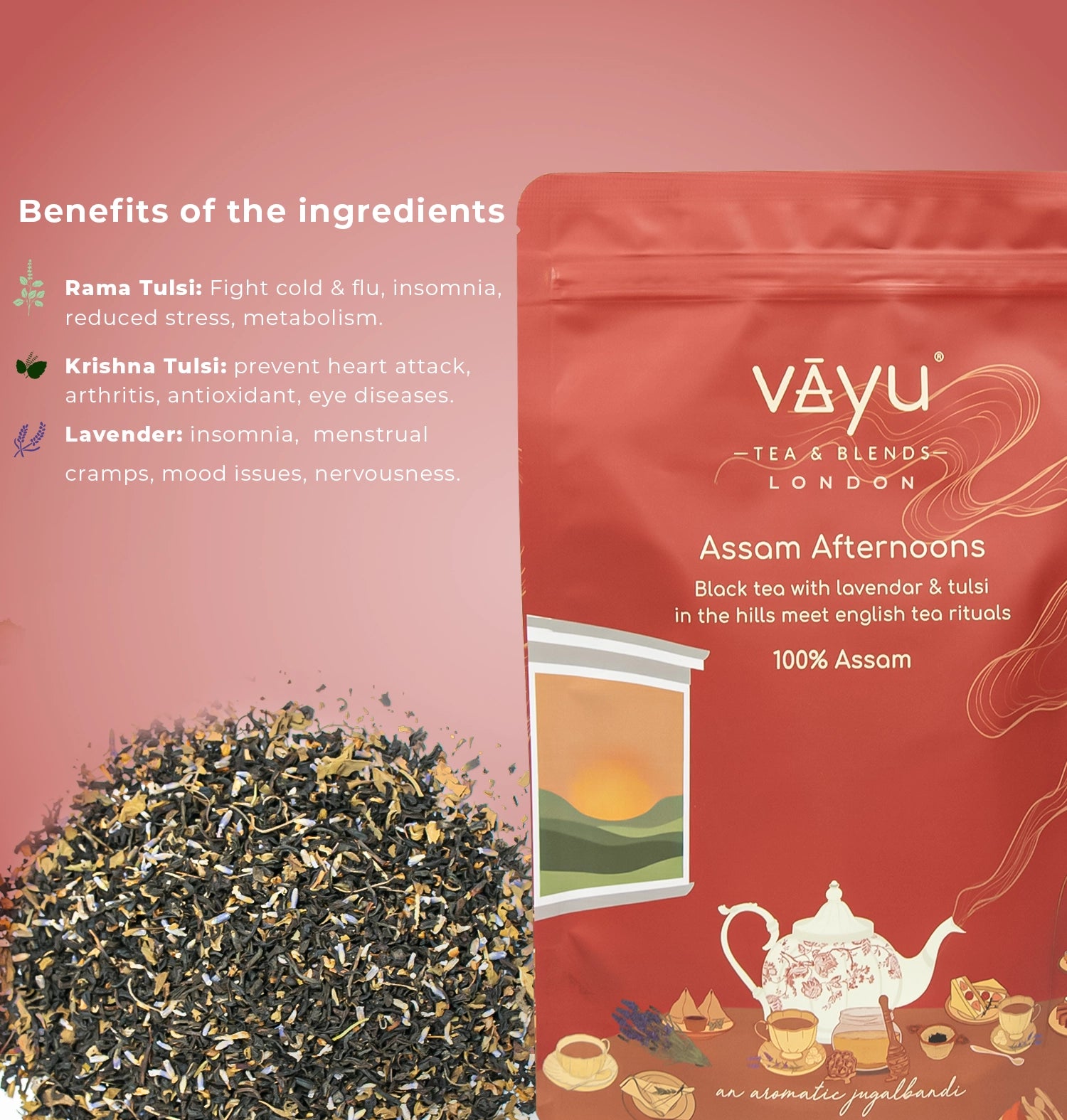 Assam Afternoons (Krishna Tulsi, Rama Tulsi & Lavender)