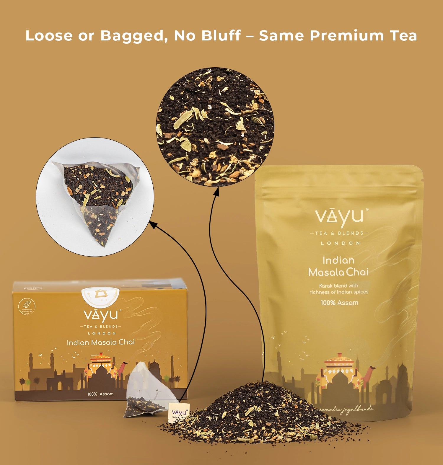 Indian Masala Chai (Cardamom, Cinnamon & Ginger)