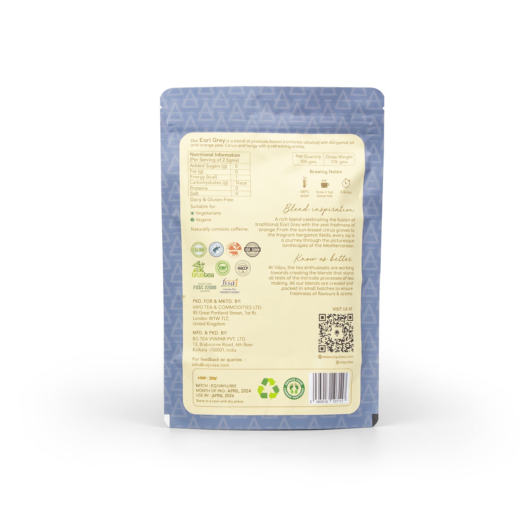 Earl Grey (Loose Tea 100gms)