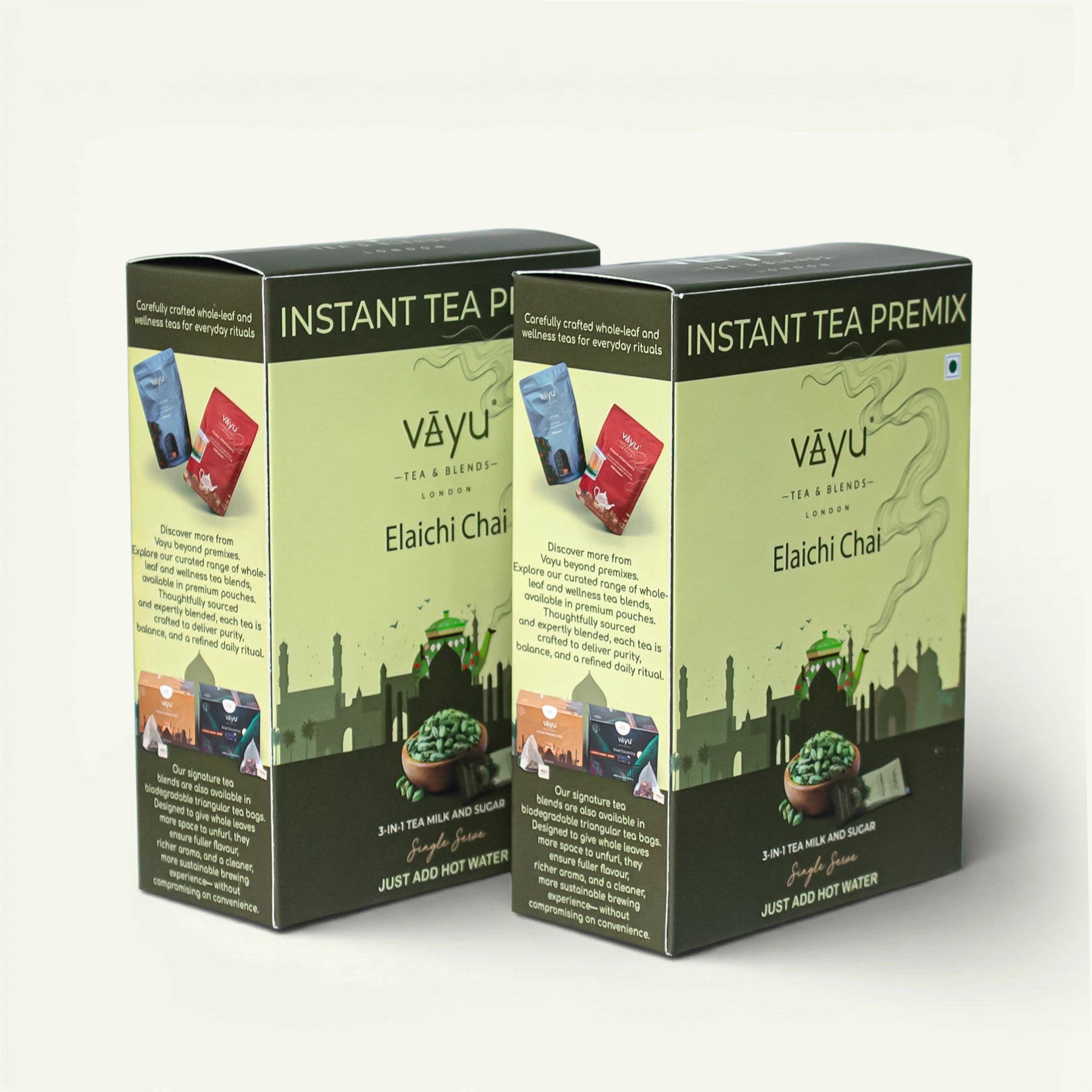Elaichi Chai Tea Premix (10 Sachets Per Box)