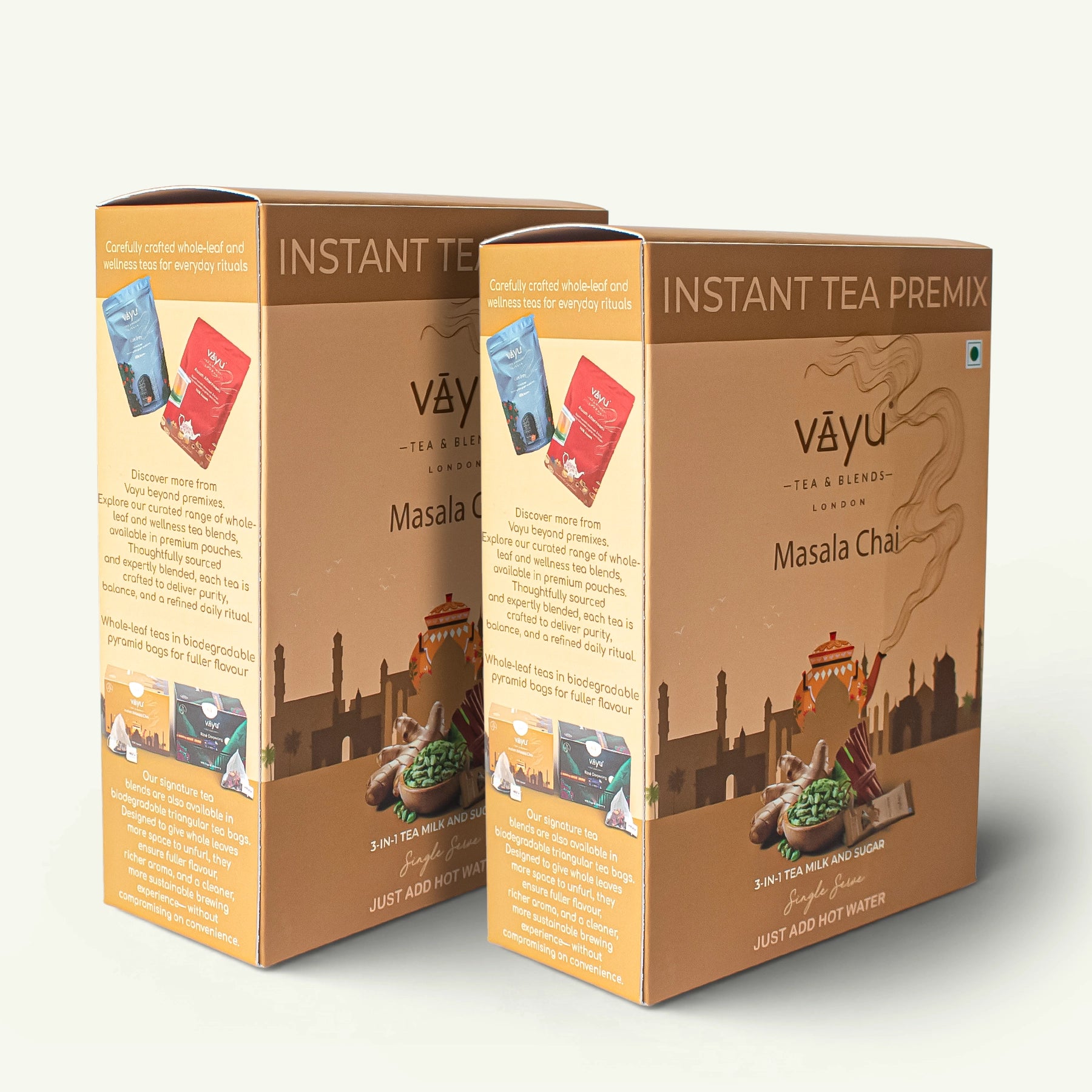 Masala Chai Tea Premix (10 Sachets Per Box)