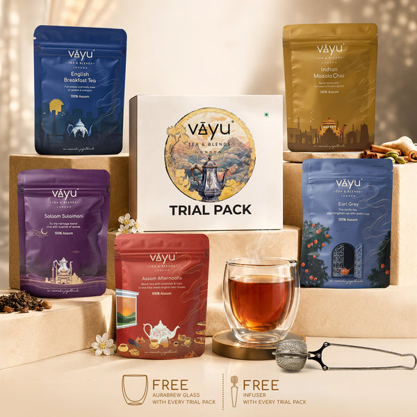 Vayu’s Trial Pack with FREE Glass and Infuser (Loose Tea)