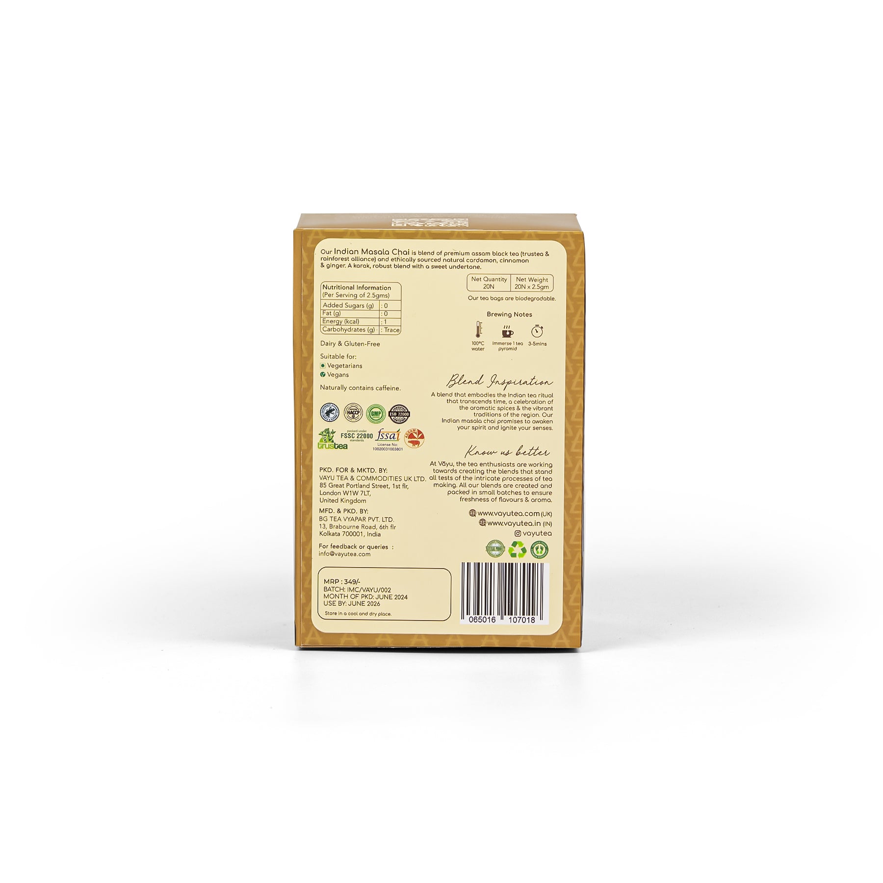 Indian Masala Chai (20 Tea Bags)