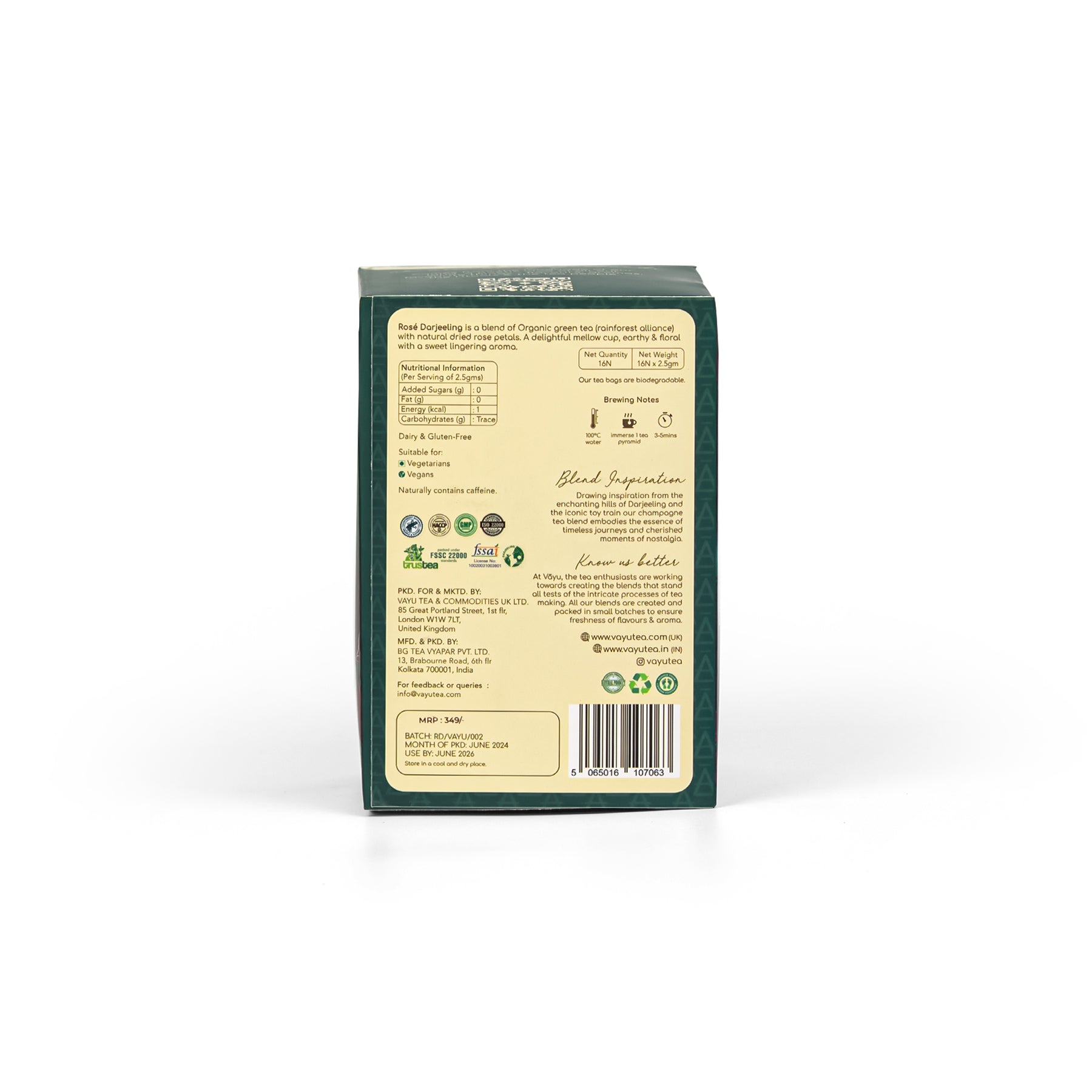 Rosé Darjeeling (16 Tea Bags)