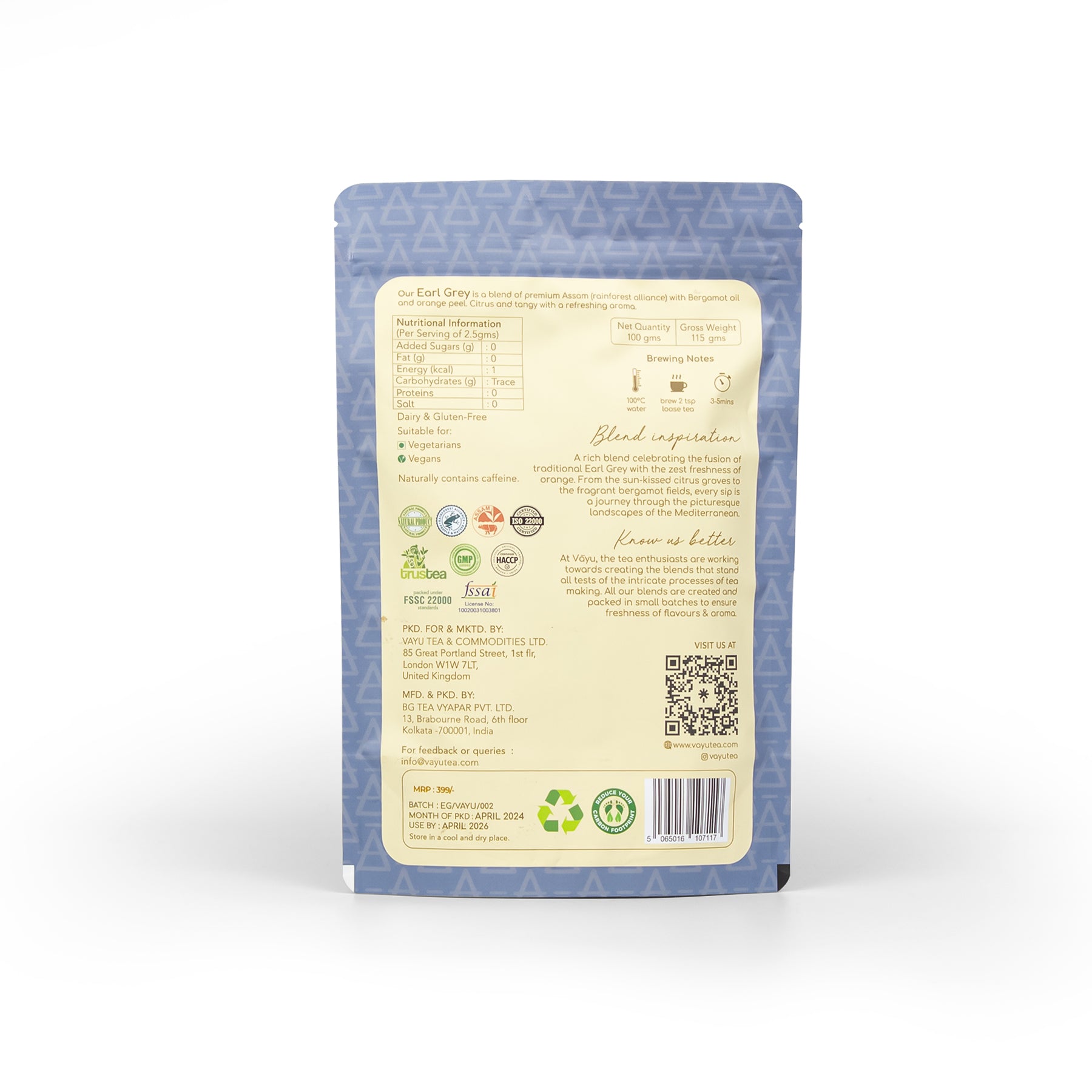 Earl Grey (Loose Tea 100gms)