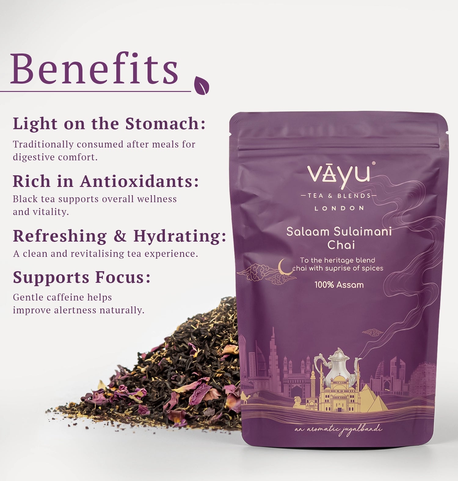 Salaam Sulaimani Chai (Cardamom, Clove, Liquorice & Rose)