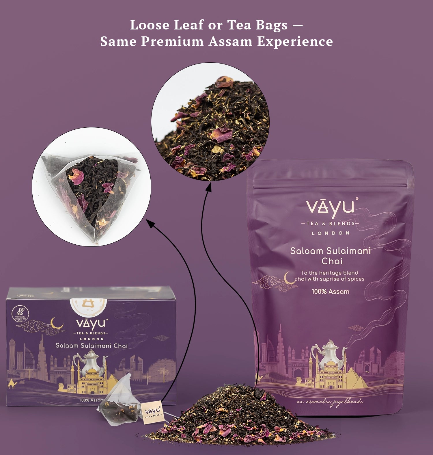 Salaam Sulaimani Chai (Cardamom, Clove, Liquorice & Rose)