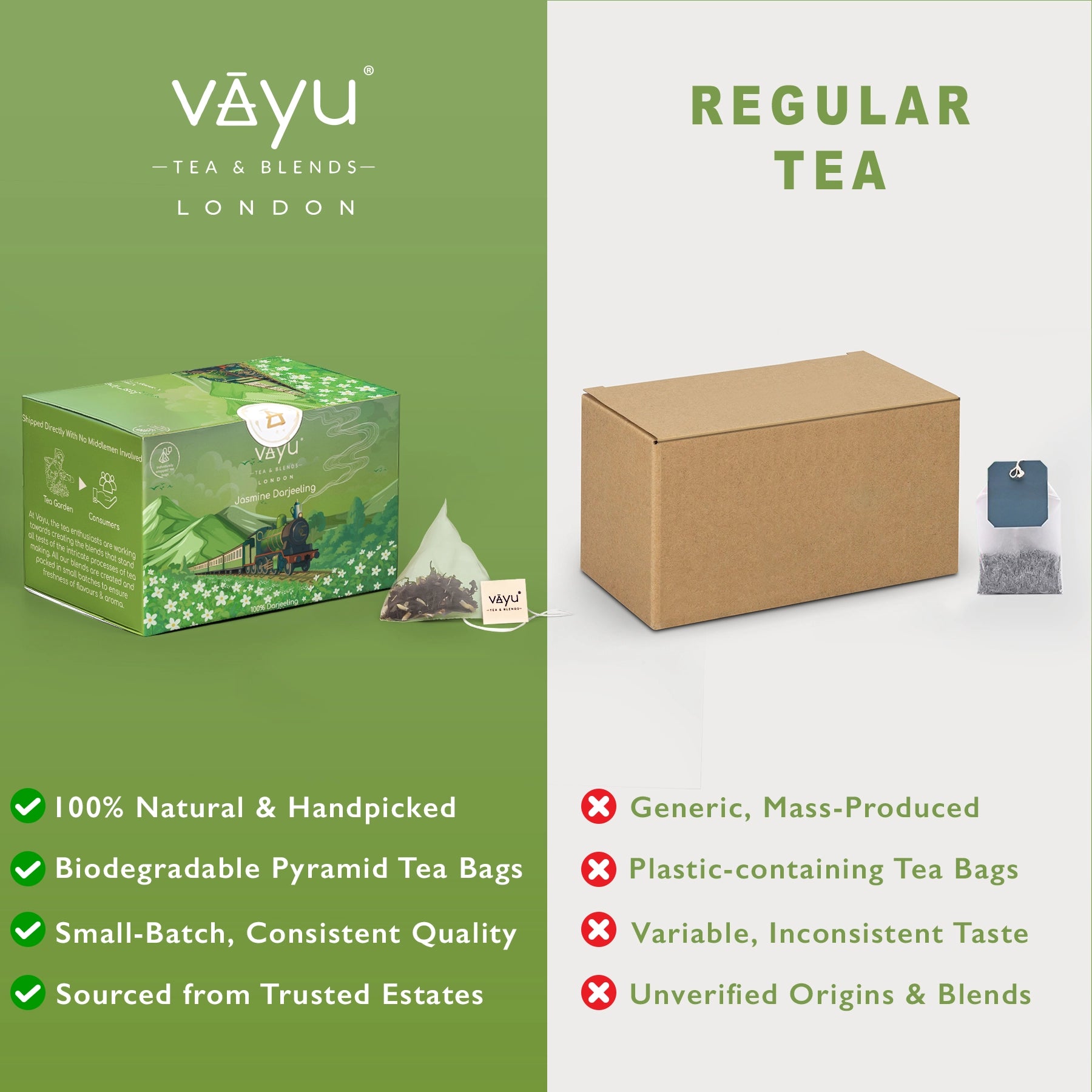 Jasmine Darjeeling (Organic Green Tea with Jasmine) Loose Tea