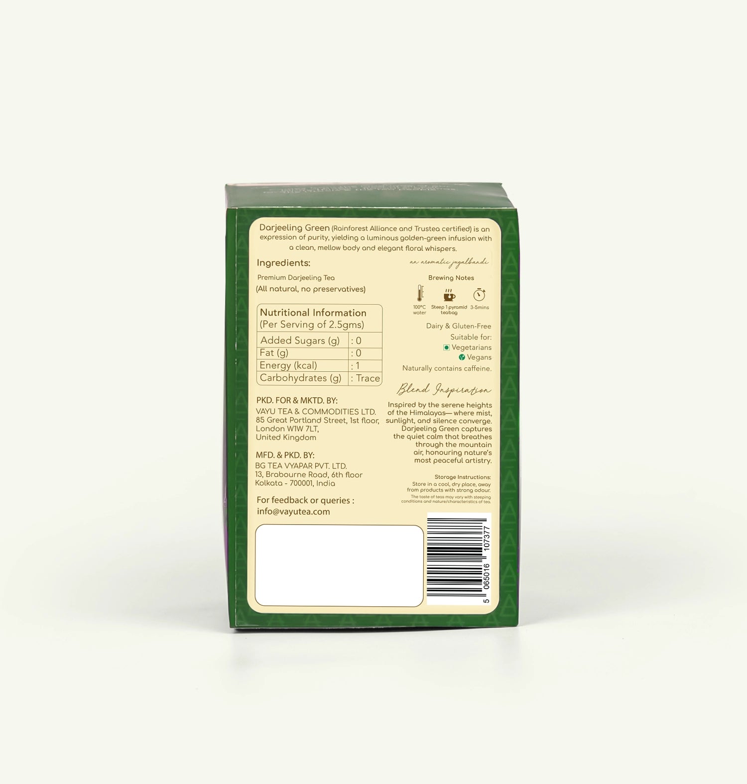Darjeeling Green (Organic Green Tea)