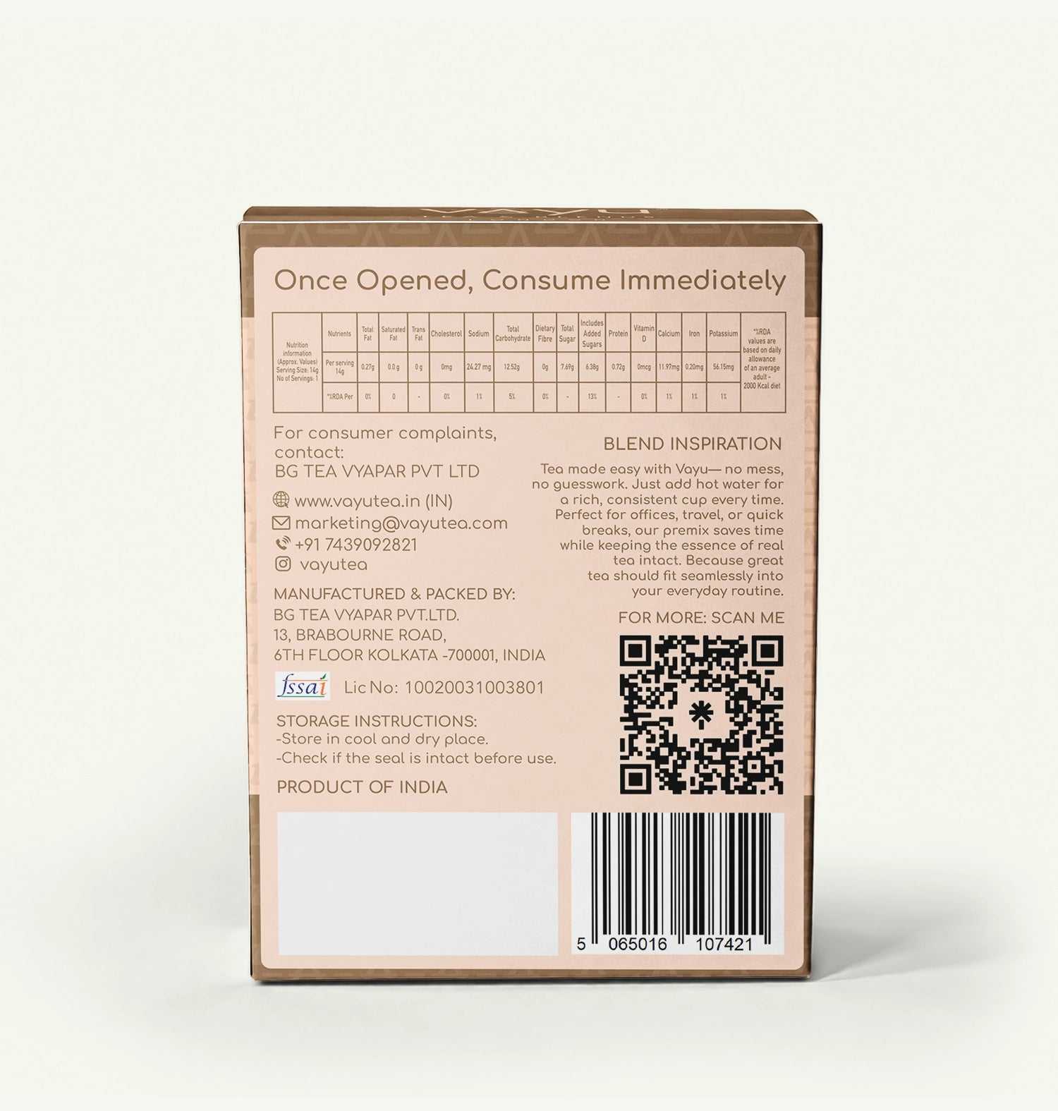 Adrak Chai Tea Premix (10 Sachets/Box)