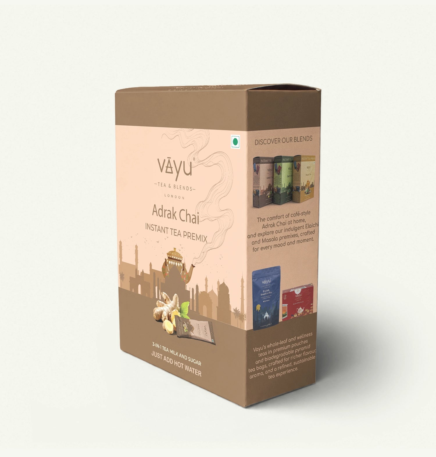 Adrak Chai Tea Premix (10 Sachets/Box)