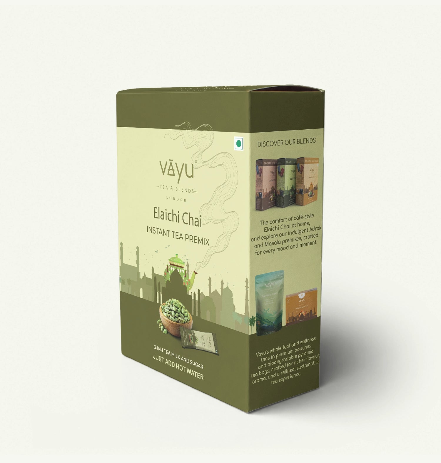 Elaichi Chai Tea Premix (10 Sachets/Box)