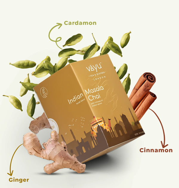 Indian Masala Chai (Cardamom, Cinnamon & Ginger)