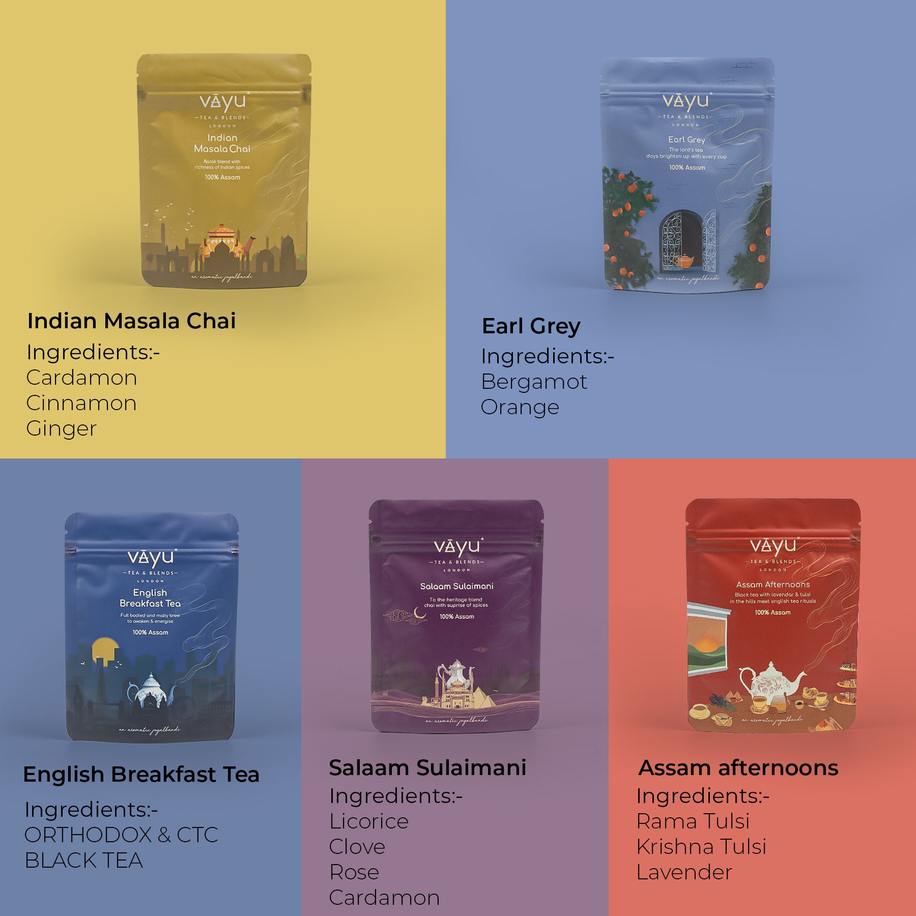 Vayu’s Trial Pack (Loose Tea)