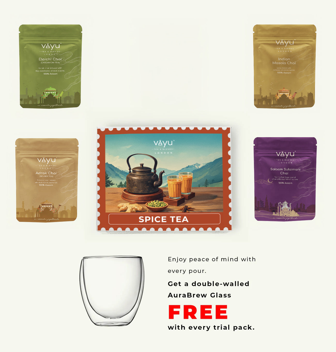 Vayu’s Spice Tea Trial Pack (Loose Tea)